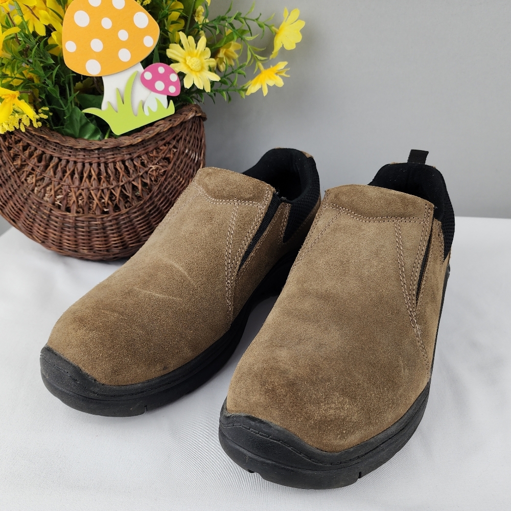 Northern Territory Men's Brown Learher Slip-On Loafer Shoes Sz 9